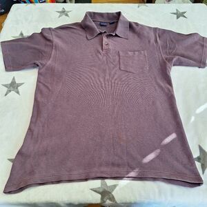 Pendleton Woolen Mills Polo Shirt Men’s M‎ Purple Short Sleeve Pocket Cotton